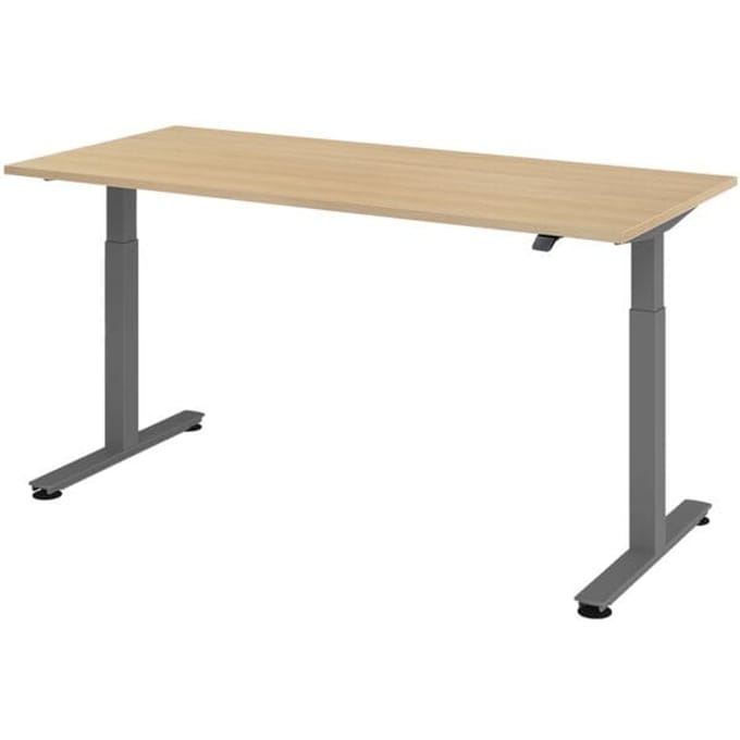 XMST 19 G | Bureau - 180 x 80 Eiken Tafelhoogte I Elektrisch in hoogte verstelbaar