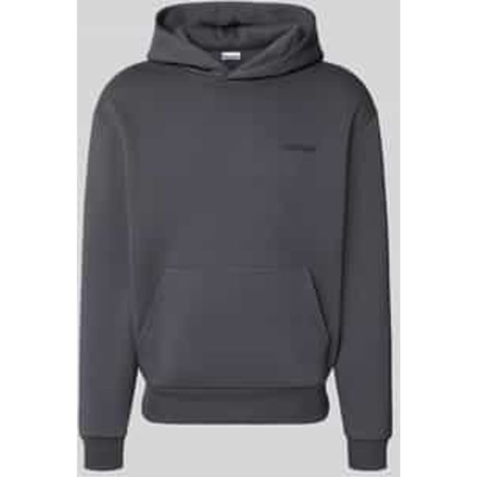 relaxed fit sweatshirt van katoenmix met kangoeroezak