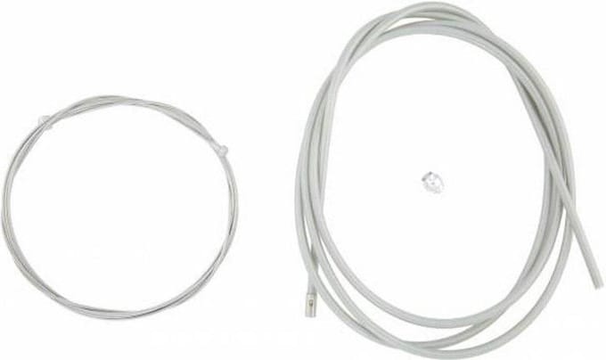 Amigo Remkabel set - 225 cm - RVS binnenkabel - Teflon buitenkabel - Zilver