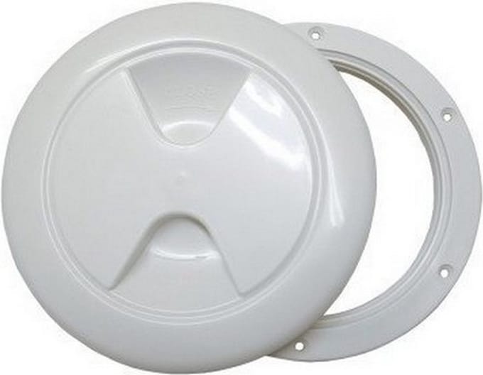 Ronde witte inspectiedeksels boot - 113 mm - Wit