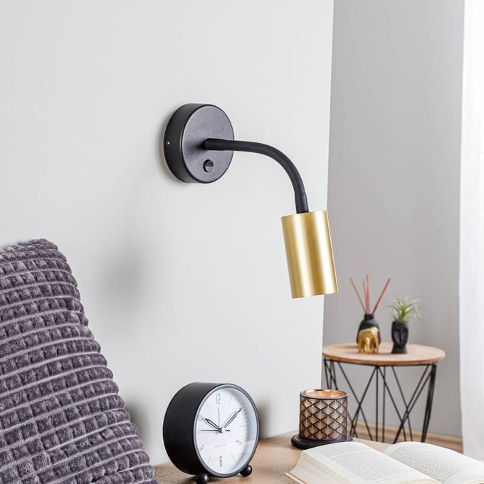 Nowodvorski Lighting Wandlamp Eye Flex S, messing