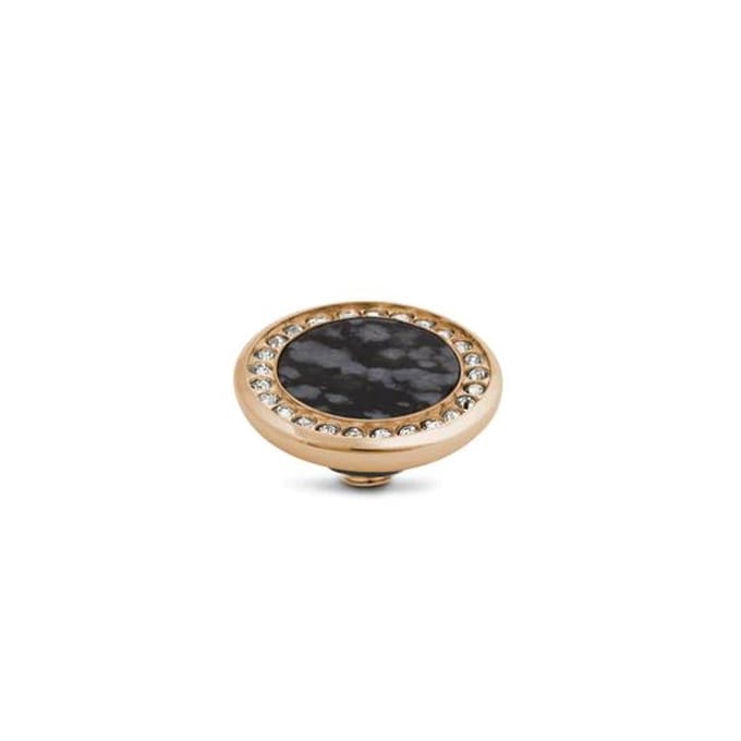 Melano Vivid Crystal Gem Steentje Snowflake Obsidian Rosé