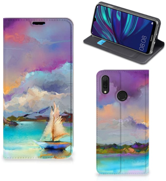 Bookcase Huawei Y7 hoesje Y7 Pro (2019) Boat