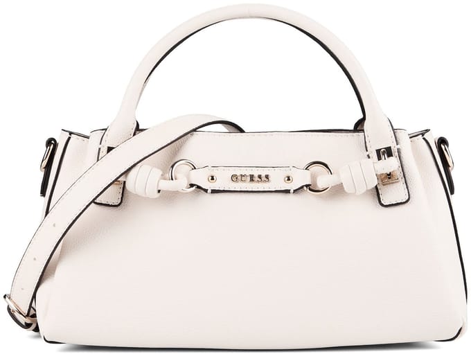 GUESS schoudertas handtas Camelia 3 Comp Satchel Cream White crème