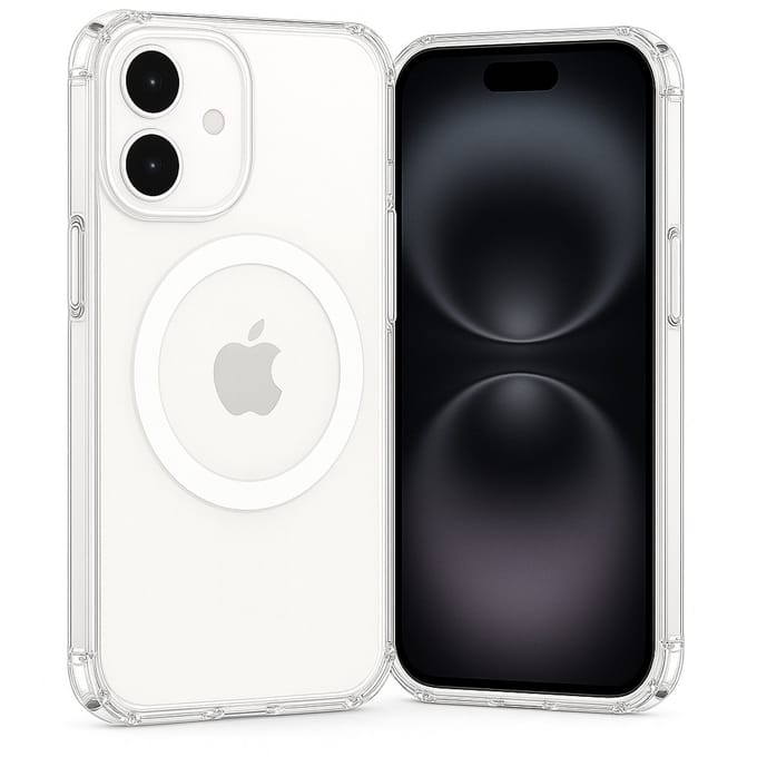 SnapSkin Hoesje geschikt voor iPhone 16 - Geschikt voor MagSafe Case - Transparant