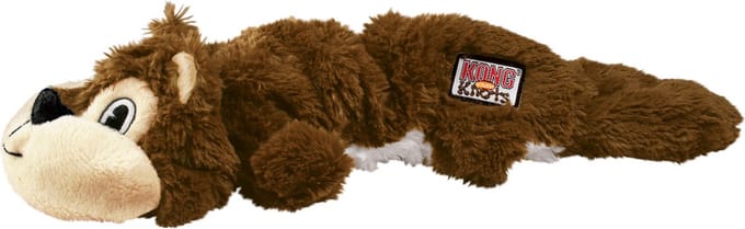 Kong Scrunch Knots Eekhoorn S - Kauwspeelgoed - 300mm x 84mm x 51mm - Multi