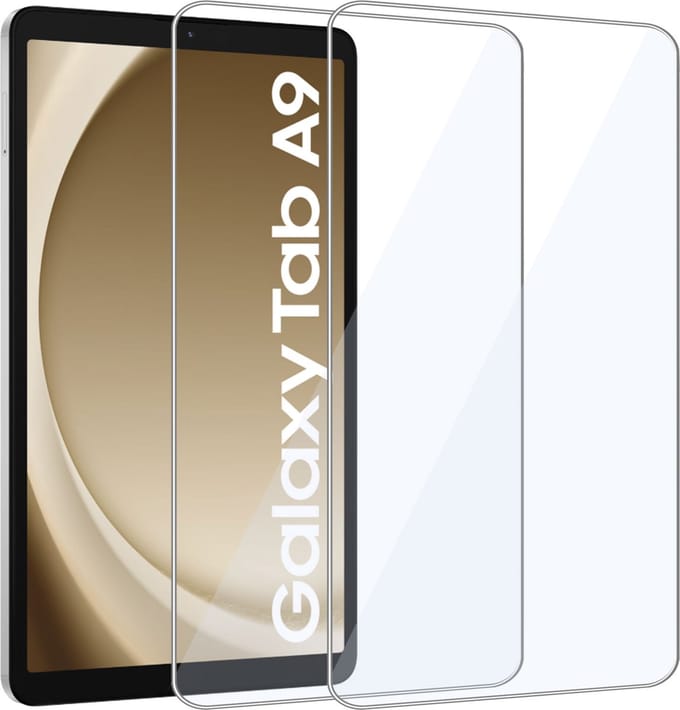 2x Geschikt voor Samsung Galaxy Tab A9 / Tab A11 Screenprotector - Beschermglas - GuardCover
