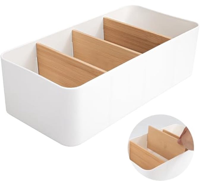Multifunctionele Tafelorganizer met 4 Vakken voor Bureau en Telefoon