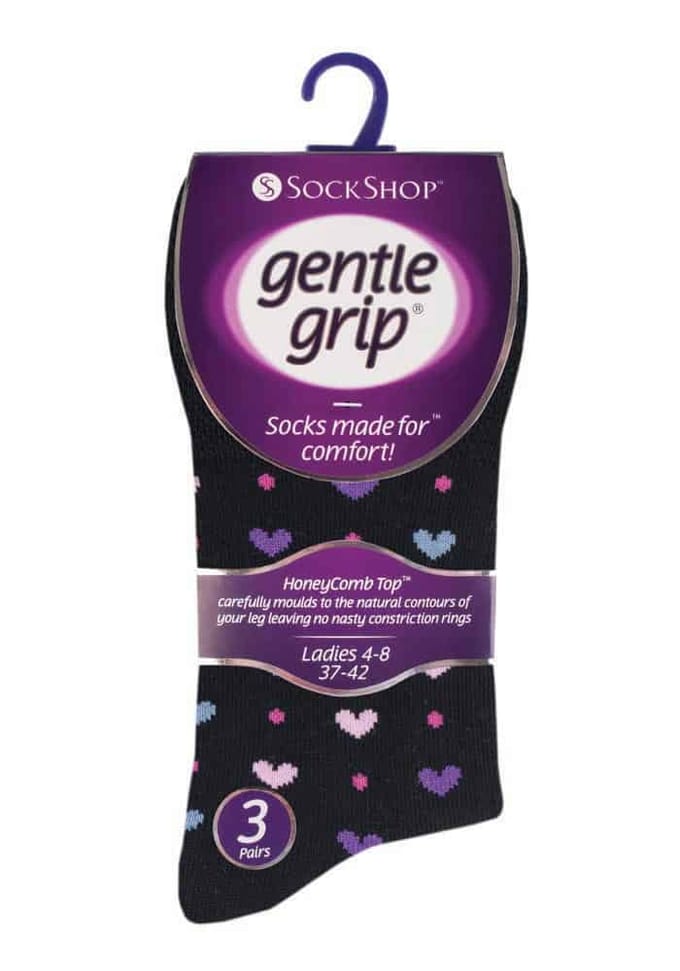 6 paar sokken zonder elastiek damessokken met zachte grip - GG134