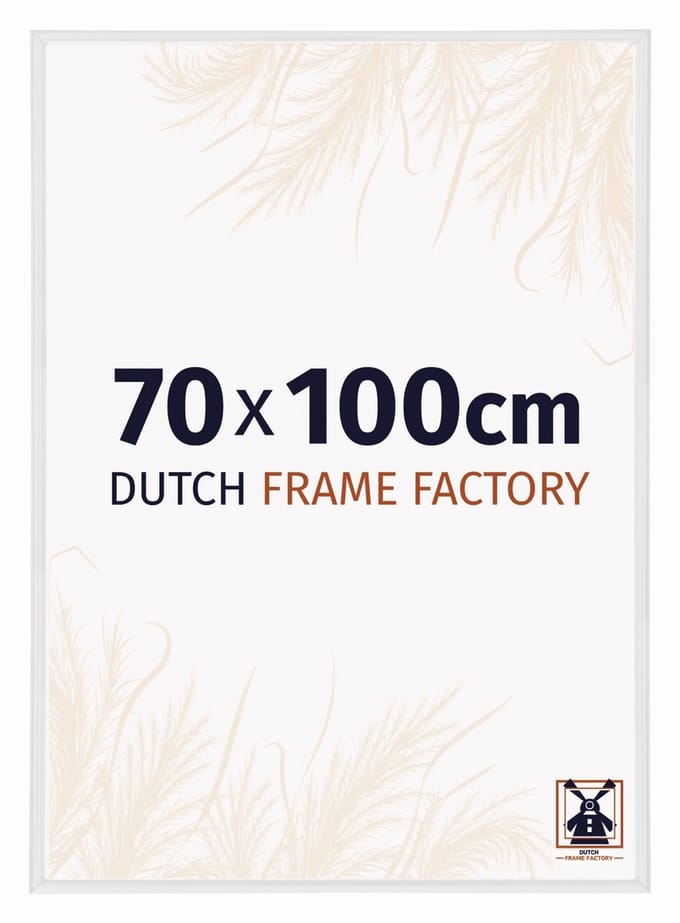 Fotolijst 70x100 cm - Kunststof - Wit Hoogglans - Angers
