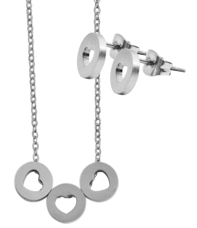AKZENT Akzent dames sieradenset Edelstahl zilver