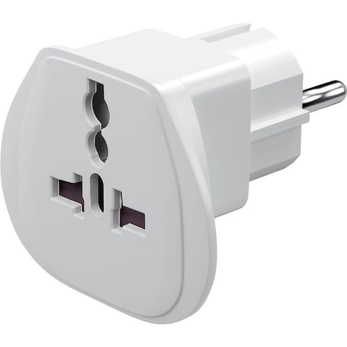 Pro Reisadapter Aan CEE7/7 - Wit
