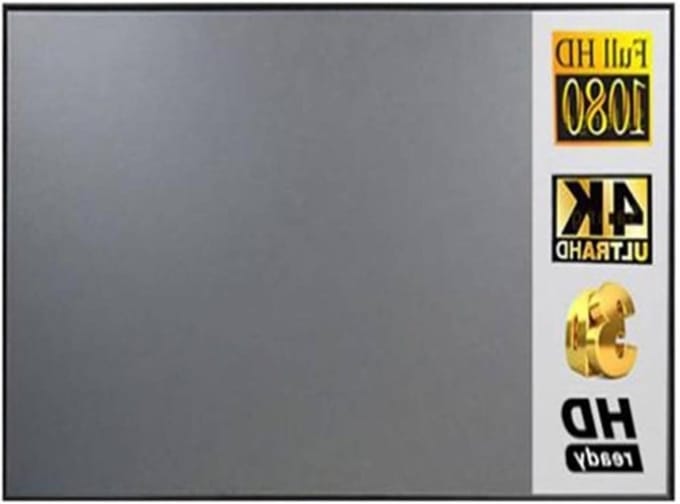 Projectiescherm - Draagbaar Scherm - Thuisbioscoop Creëren - Anti-Licht Interferentie - 100 inch - Wit