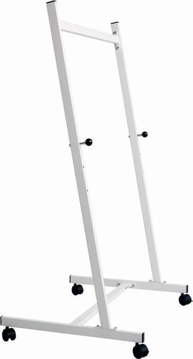 Bordezel verrijdbaar wit, 3 vaste werkhoogtes-90 cm