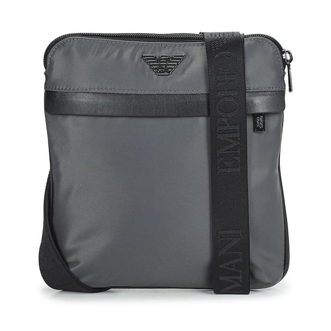 Emporio Armani Heren Messenger Bag Magnet Grijs