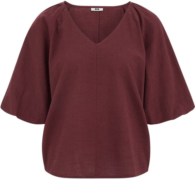 WE Fashion Dames top met ballonmouwen
