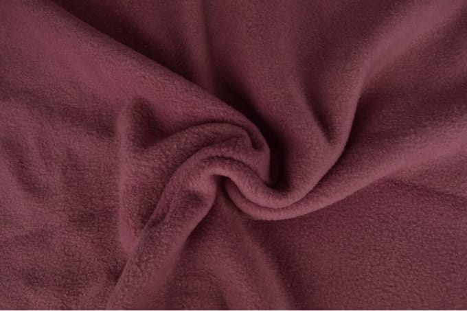 Fleece stof - Donker oud roze - 1 meter - Per meter - Anti pilling fleece