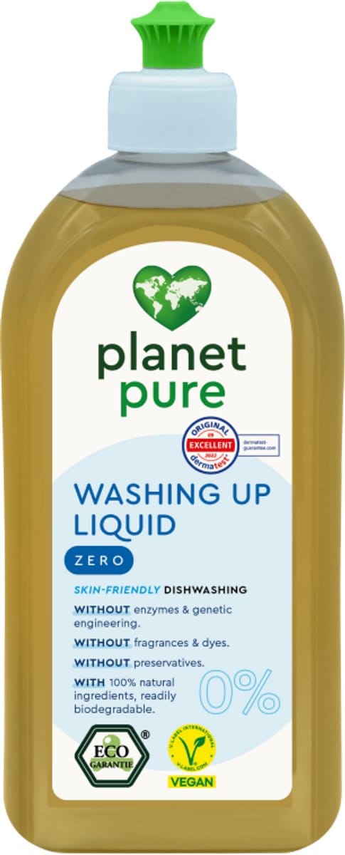 Planet Pure - afwasmiddel - 0% ZERO - 500 ml - Parfumvrij
