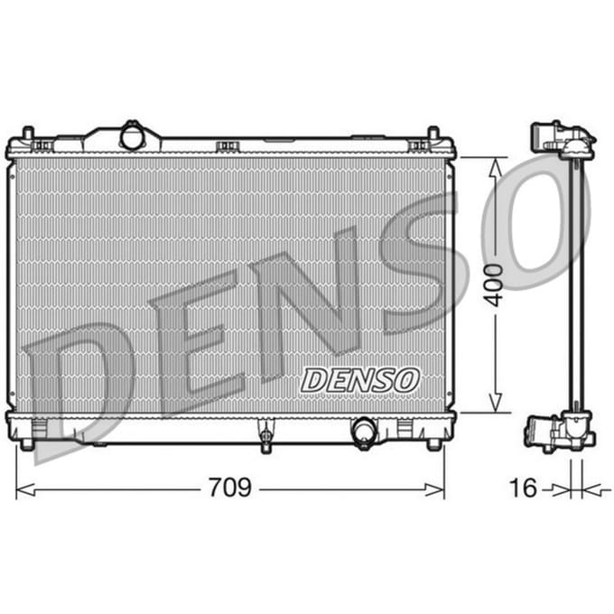 Radiator, motorkoeling DENSO DRM51008