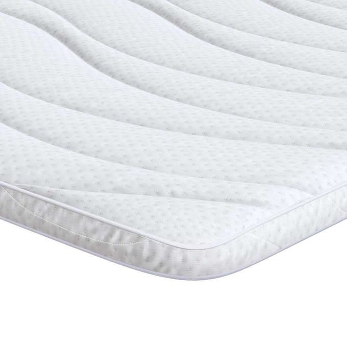 vidaXL - Matras - Topper - 80 - x - 200 - cm - dik - Knit - Stof - Wit