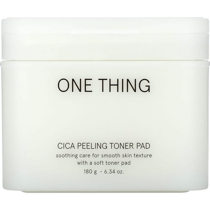 One Thing, Tampon tonique peeling Cica, 180 g (6,34 oz) white