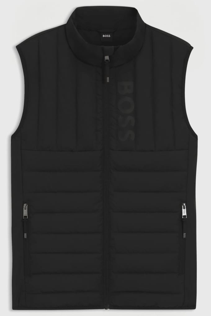 Boss Equestrian Ruben Light Puffer Vest Heren M Zwart