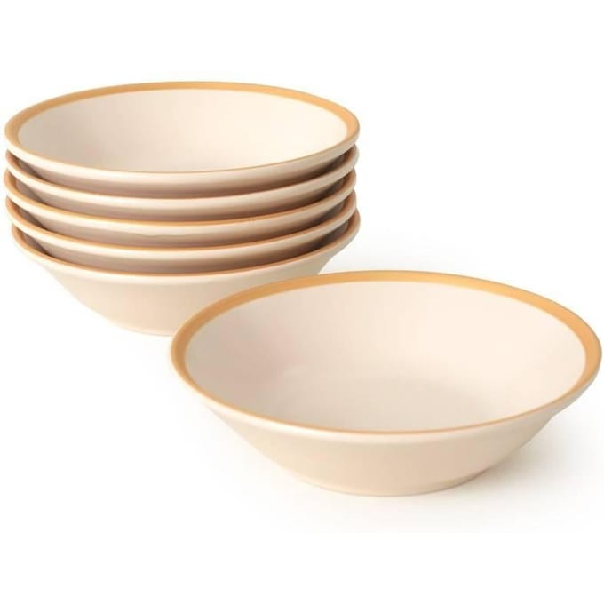 Set van 6 borden Lila keramiek | Hermia