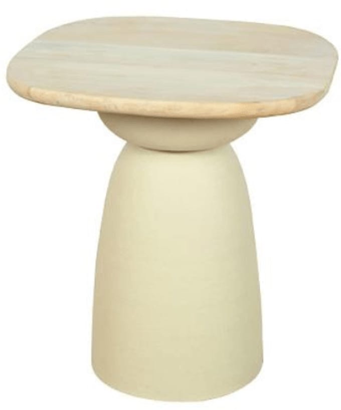 Tower Living Bijzettafel Barza Gebroken Wit 45cm