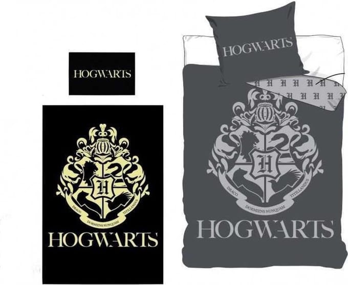 Harry Potter - Dekbedovertrek - 140x200Cm - Eenpersoons – Polyester - Glow in the Dark