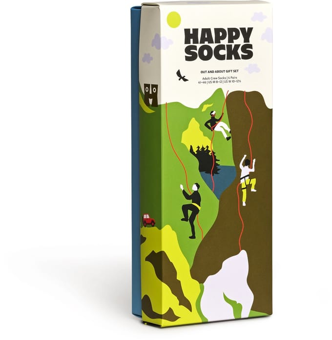 Happy Socks unisex giftbox 4P sokken out and about multi