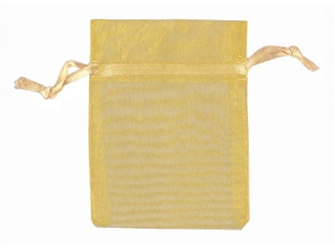 Organza buidels 9x12 - 100 stuks goudkleur