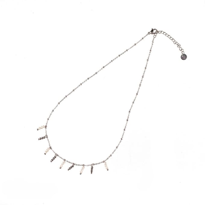 Go Dutch Label Ketting Parels Zilver N1203-1