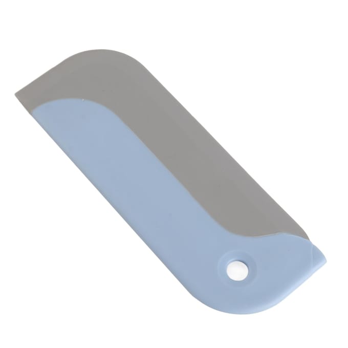 Kleine Rakel Waterafschraper Plastic Ergonomisch Afgeronde Rand Ophanggat Multifunctioneel Waterblad gray