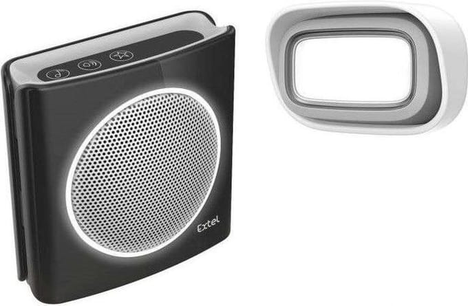 Extel diBi Flash black draadloze deurbel
