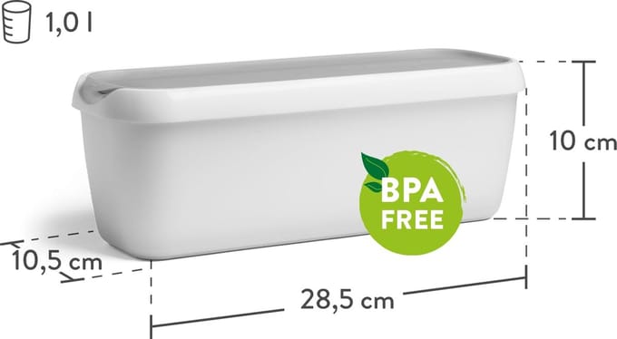 Unyqoos® Set van Twee Handige IJsbewaarcontainers voor Optimaal Genot en Versheid