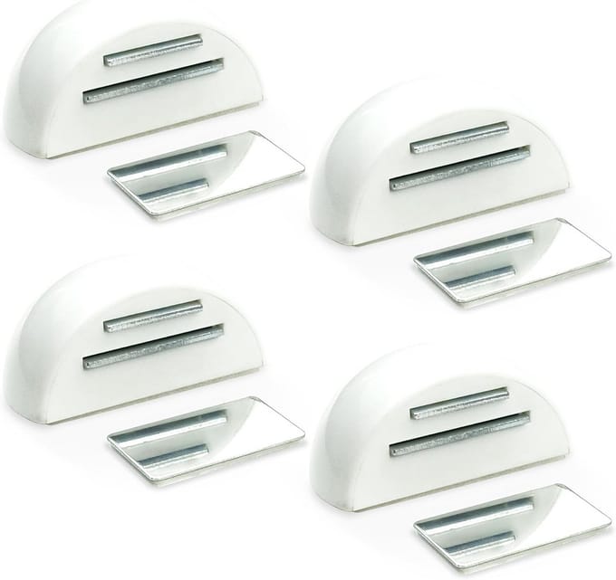 Set van 4 magnetische deurstoppers, zelfklevend en stootdempend