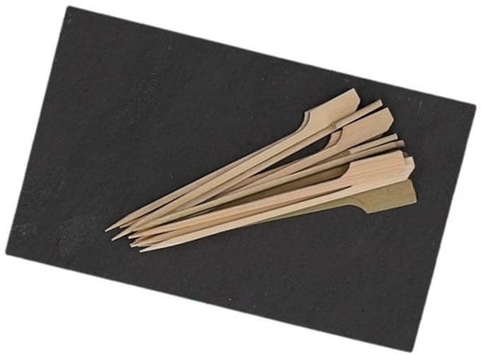 Tapas serveerplank 18 cm met prikkers 12 cm