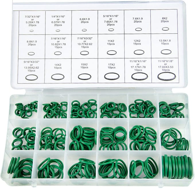 Multifunctionele afdichtende O-ringen - 18 maten, 530 stuks