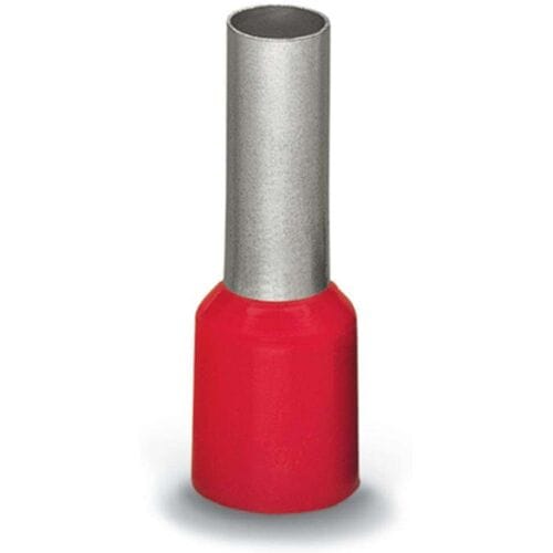 WAGO 216-209 Adereindhulzen 10 mm² Deels geïsoleerd Rood 100 stuk(s)