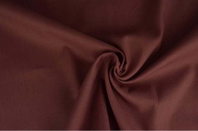 Katoen stof - Per meter - 1 meter - Poplin katoen uni - Donker oud roze