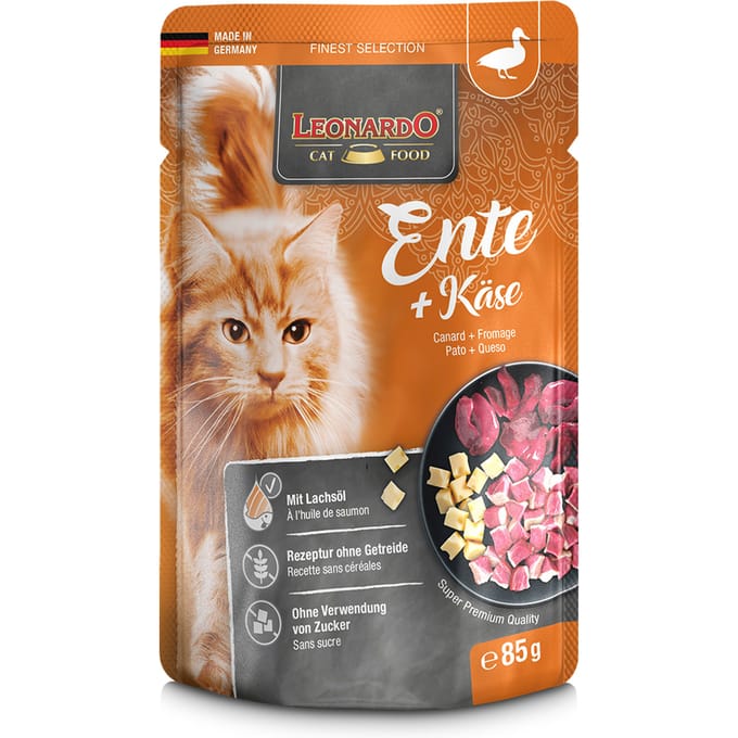 Leonardo Finest Selection Zakjes 16 x 85 g - Eend & Kaas