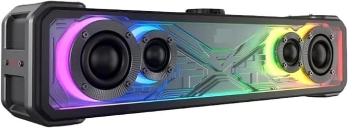 Stereo Luidsprekers - Soundbar Computer - Muziek Streamen - Touch Control - 30W - Zwart