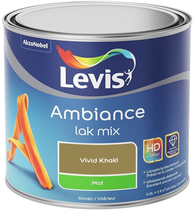 Levis - Ambiance Lak Mat Mix - Vivid Khaki - Mengverf - 0,5 L