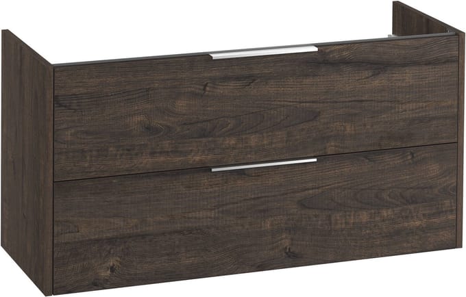 Saqu Lima wastafelonderkast excl. greep 120x50,5x60cm kast kasteel bruin