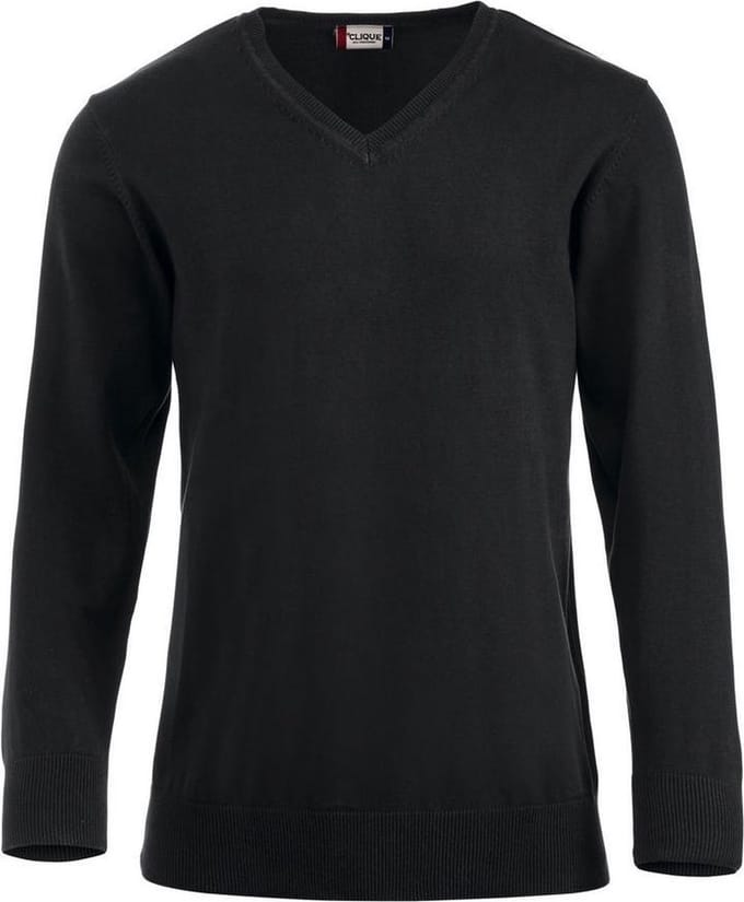 Aston heren V-neck sweater zwart s