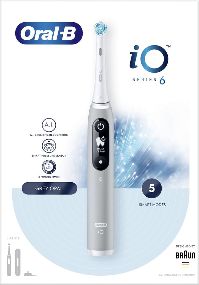 Oral-B Elektrische Tandenborstel iO 6 Opal Grey