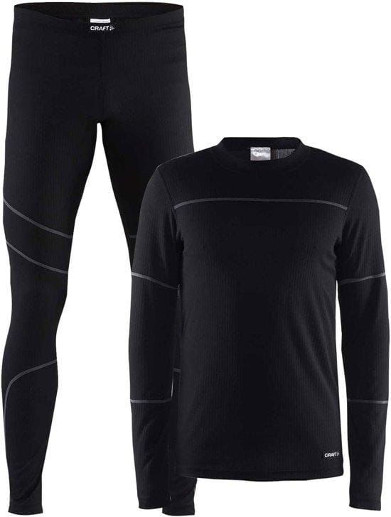 Craft - Maat L - Baselayer Set Thermoset Heren - Black/Granite