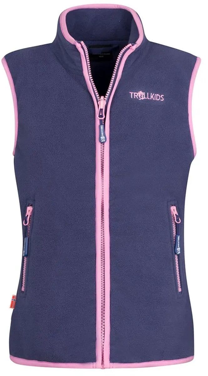 Trollkids Arendal Vest Blauw,Roze 152 cm Kinderen
