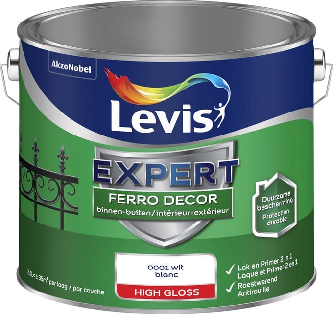 Levis - Expert Ferro Decor - Wit - 2,5 L