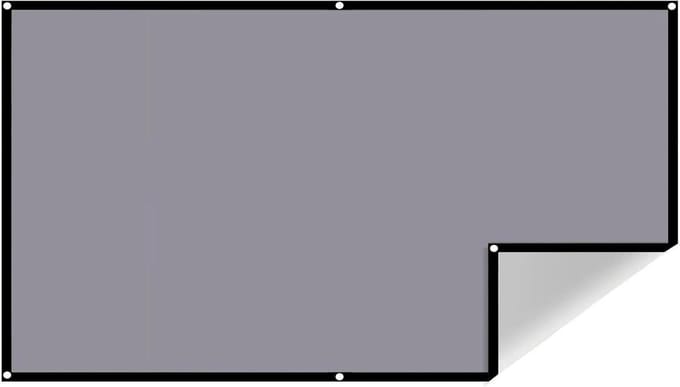 Projectiescherm - Projector scherm gordijn - Thuisbioscoop - Anti-licht technologie - 100 inch - Grijs